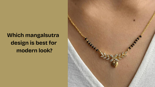 Which mangalsutra design is best for modern look?