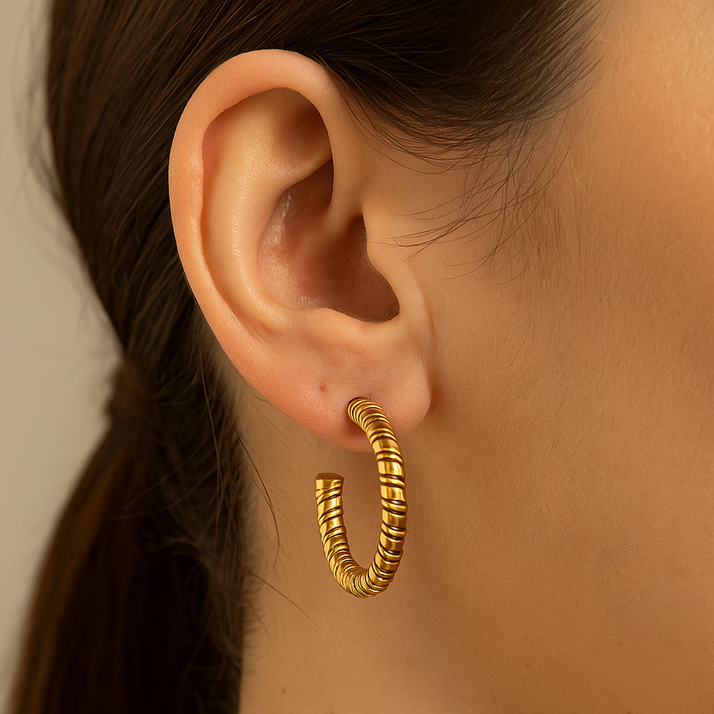 Fulvia Gold Plated Earrings