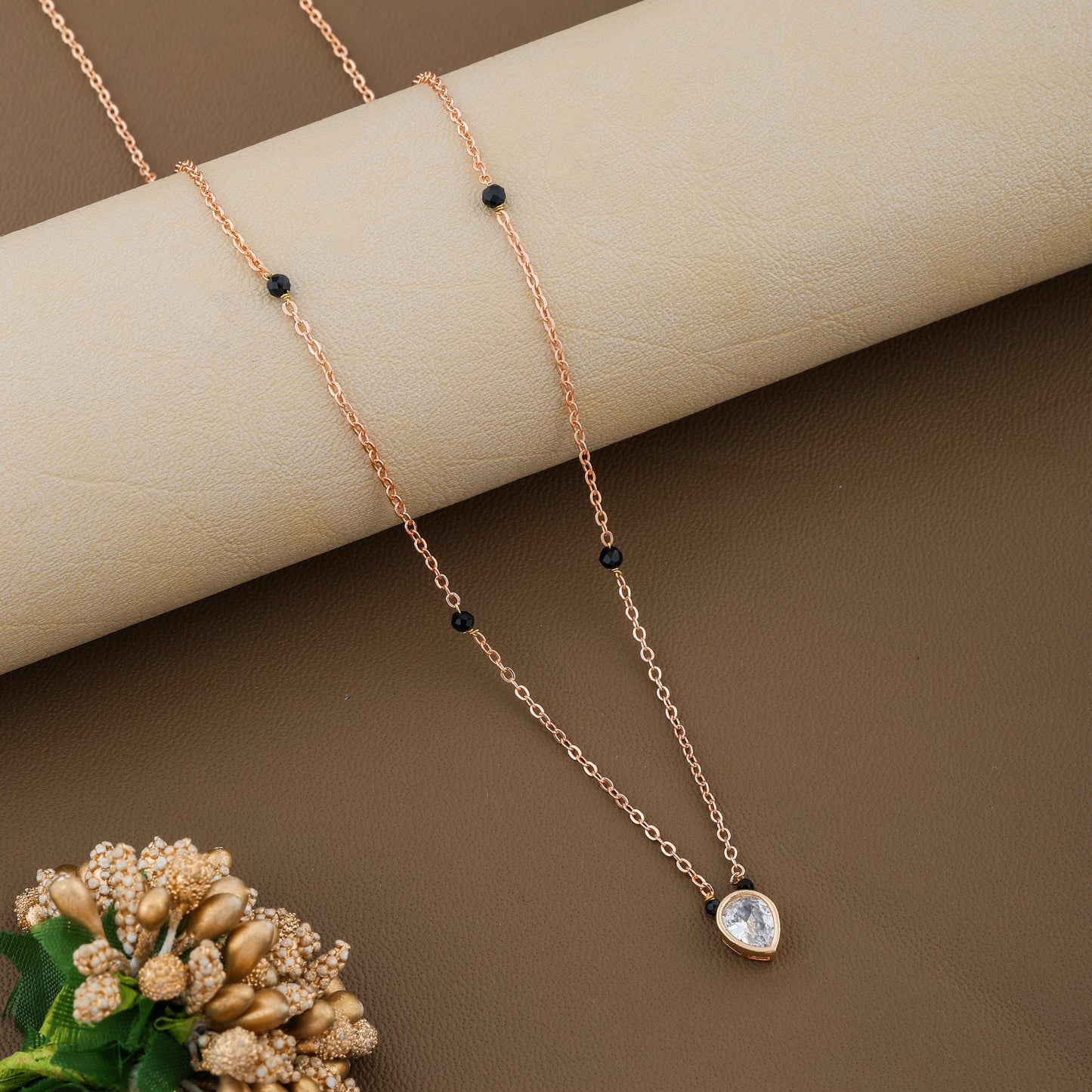 Kasturi Rosegold Plated Mangalsutra