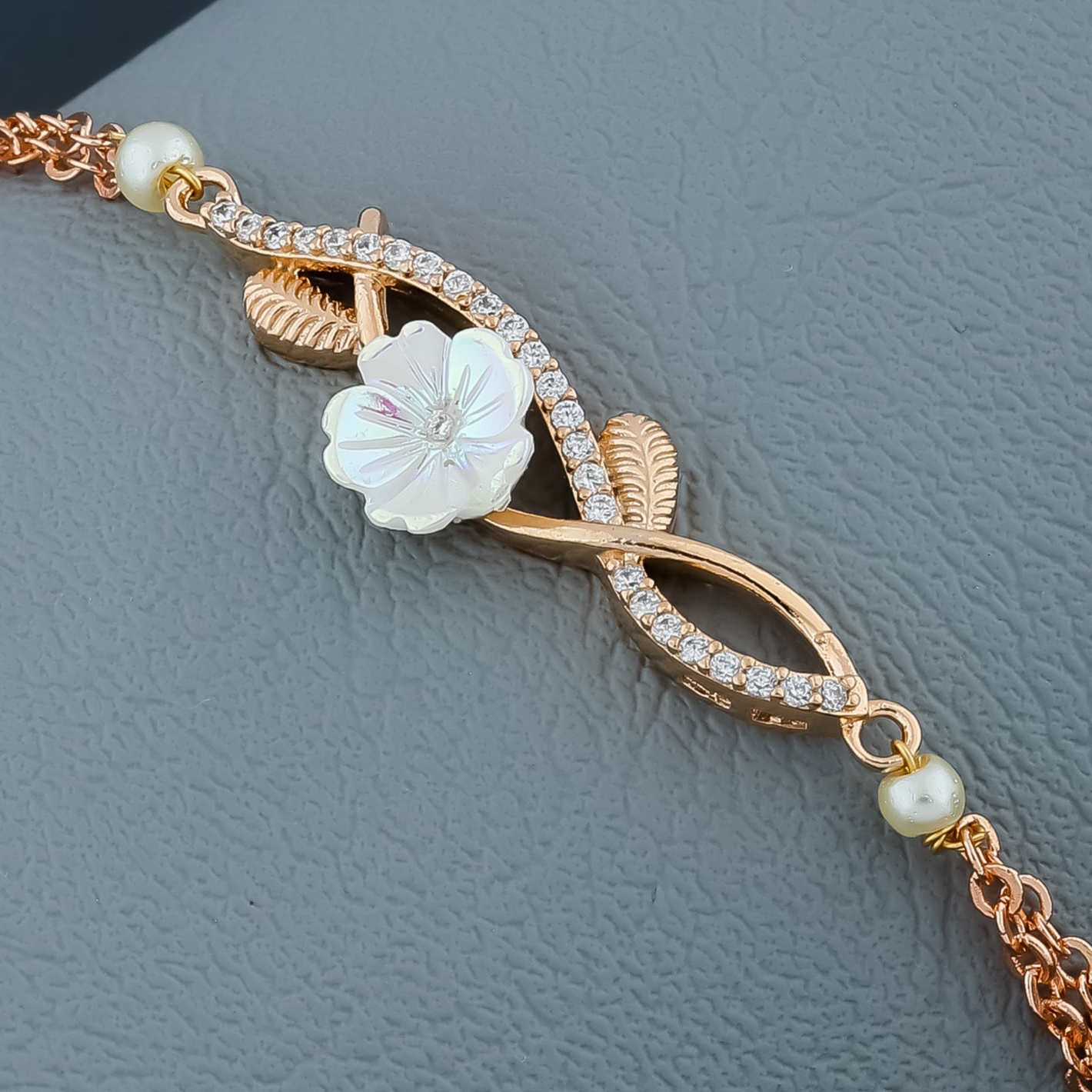 Gracie Rosegold Plated Bracelet