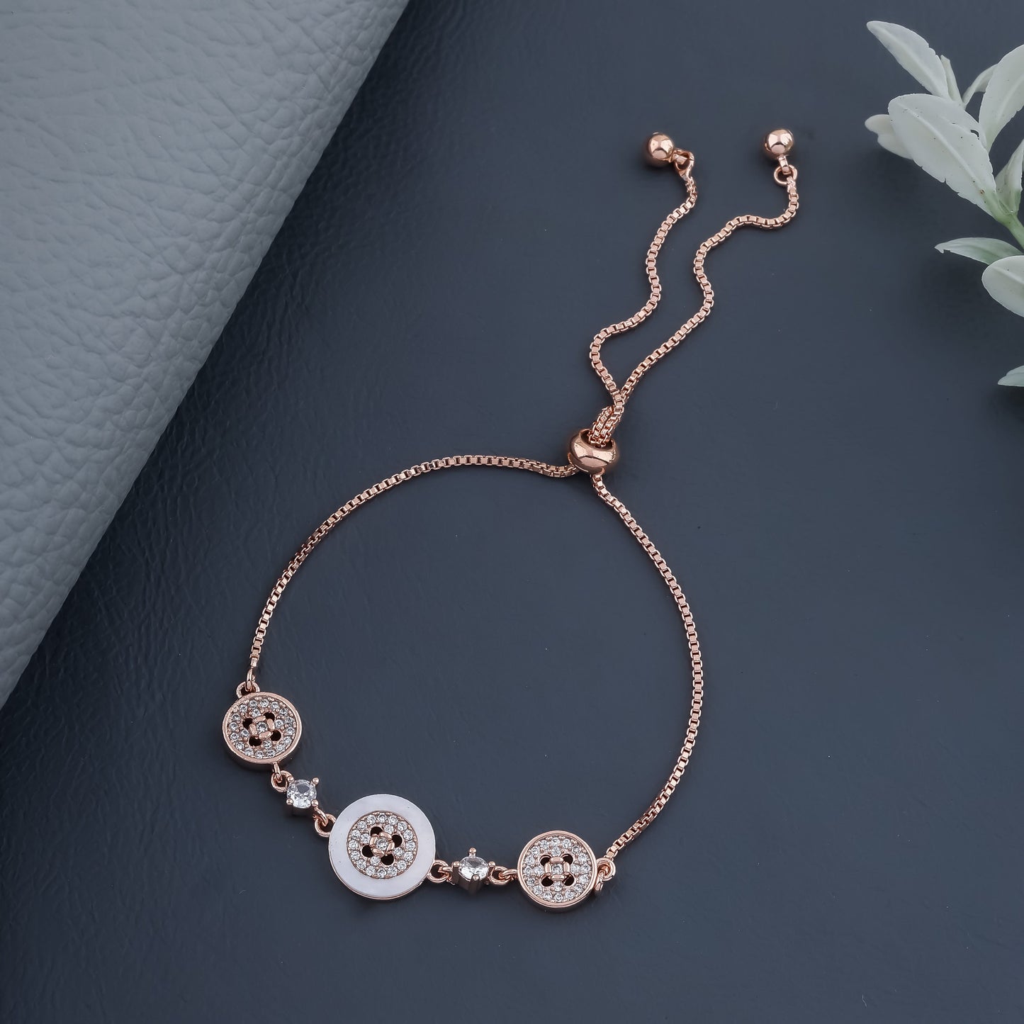 Sophie Rosegold Plated Bracelet
