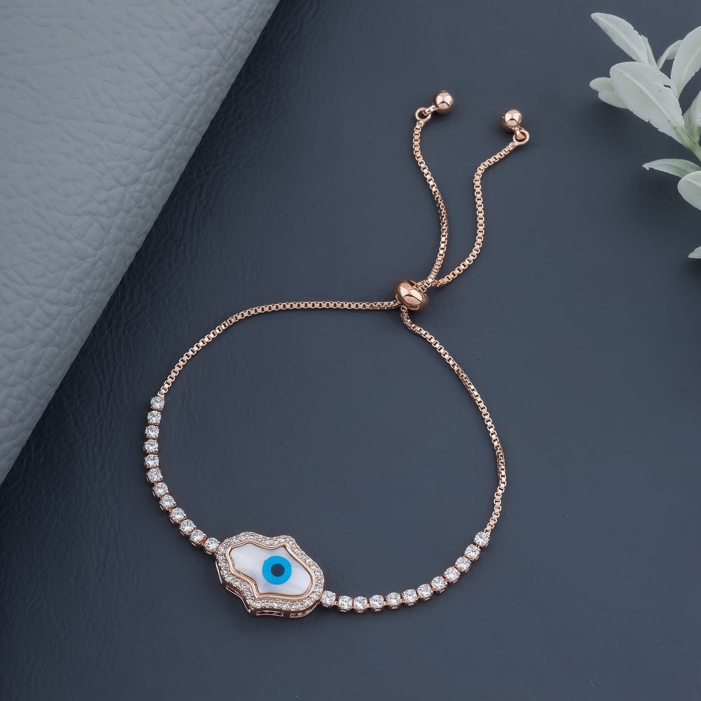 Lauren Eye Rosegold Plated Bracelet