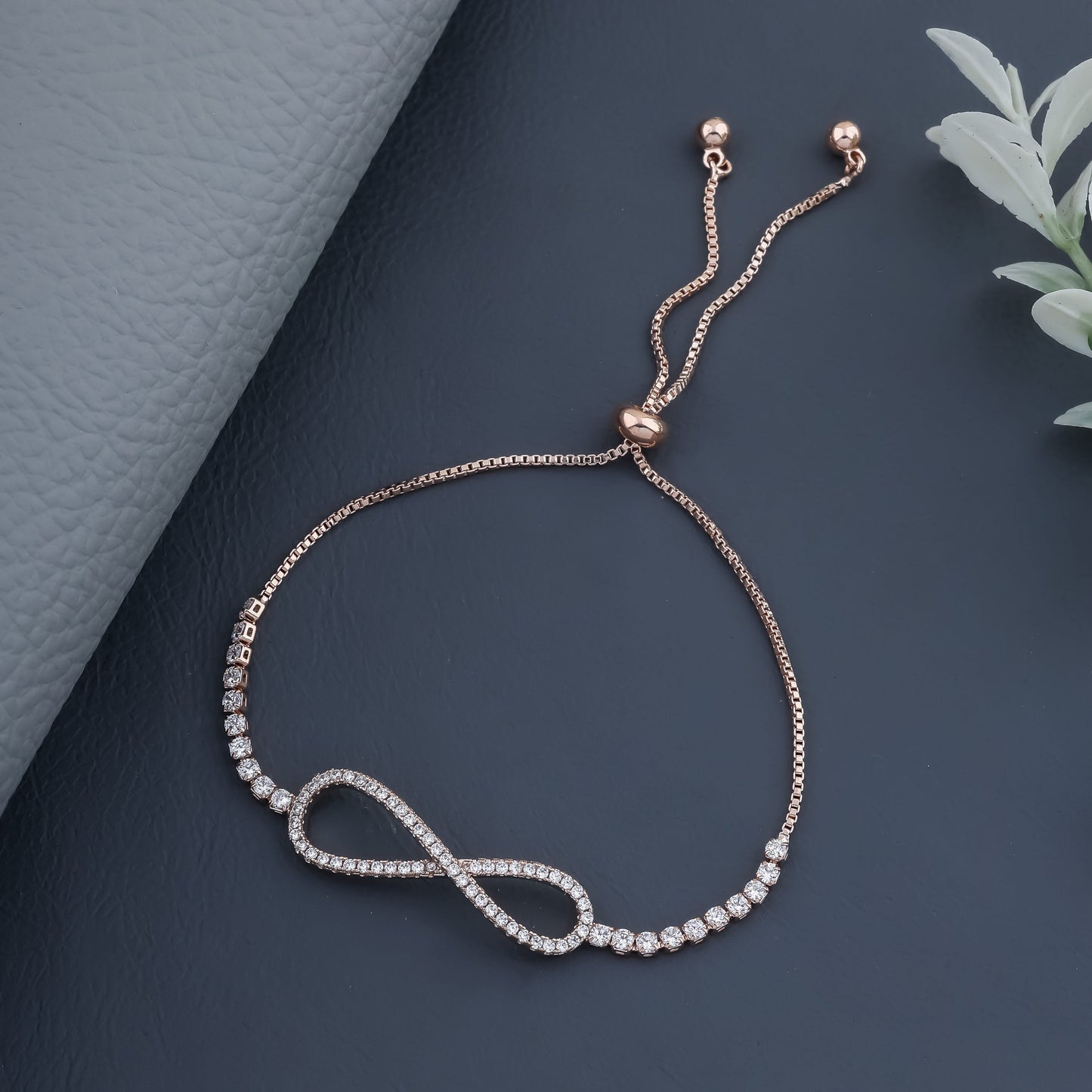 Amelia Rosegold Plated Bracelet