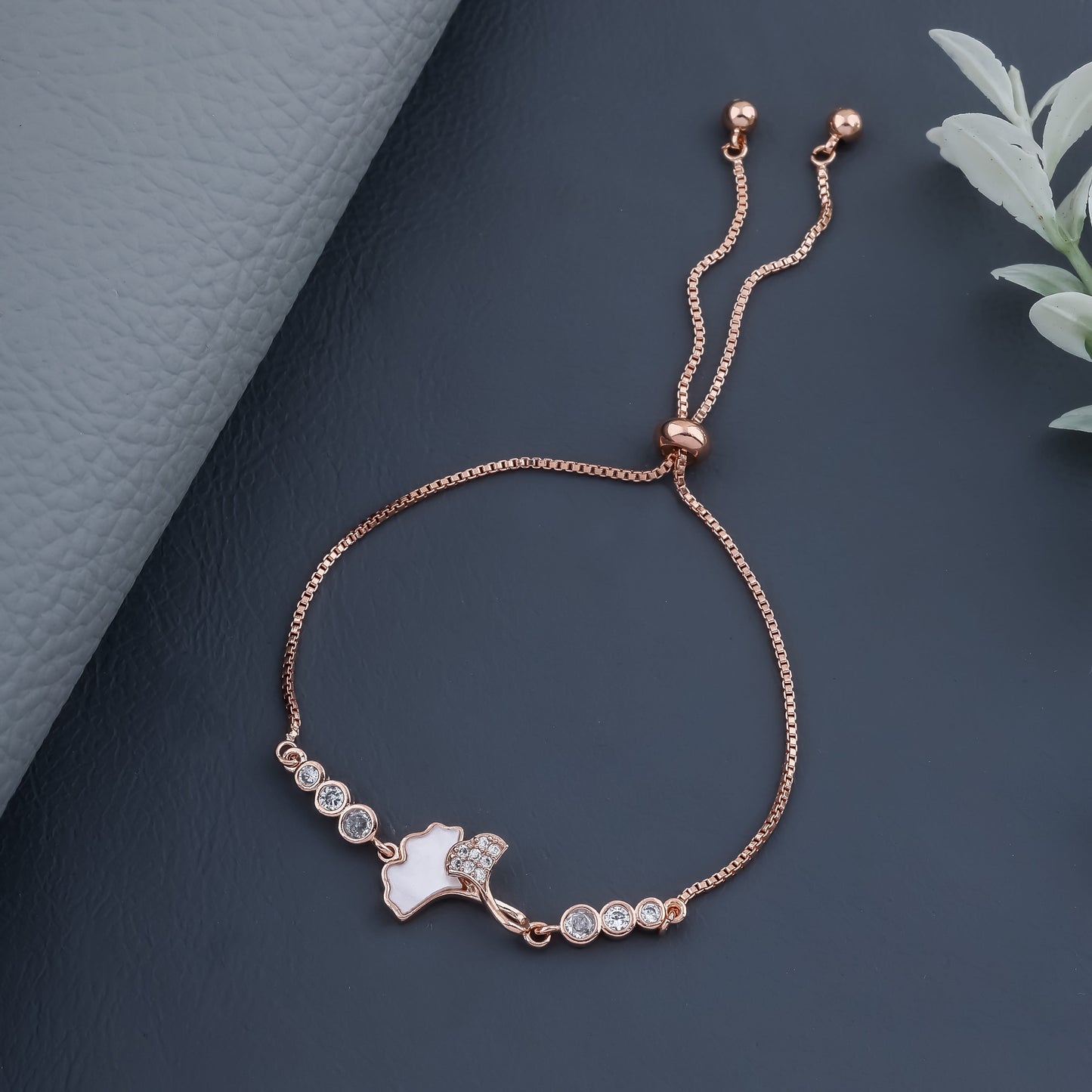 Aelius Rosegold Plated Bracelet