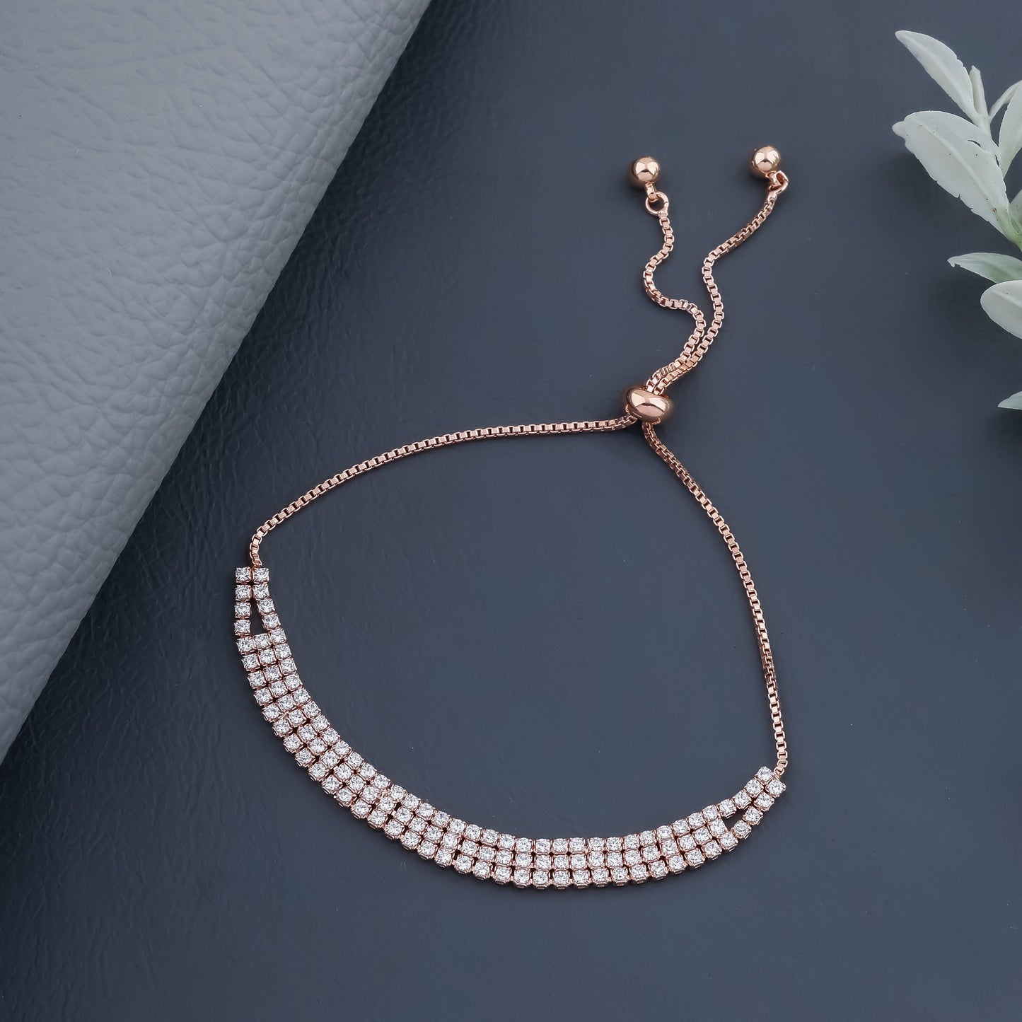 Linsey Rosegold Plated Bracelet