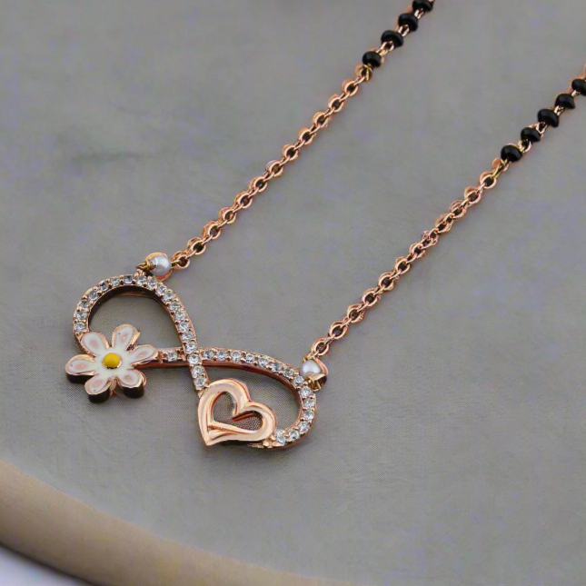 Neer Rosegold Plated Mangalsutra
