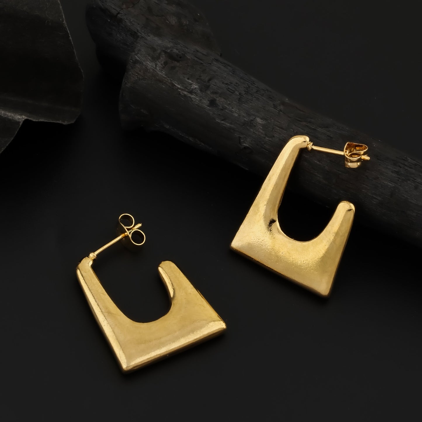 Quintus Gold Plated Earrings