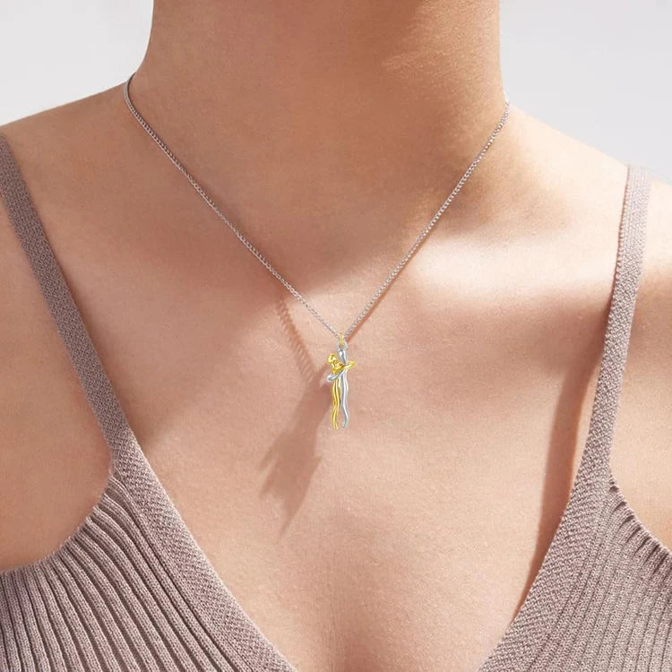 Gleamora Hug Pendant Necklace – A Timeless Token of Love