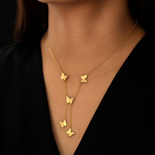 Bailey Butterfly Gold Plated Necklace