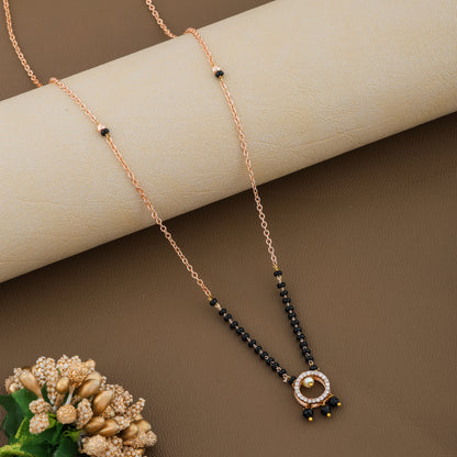 Libi Rosegold Plated Mangalsutra