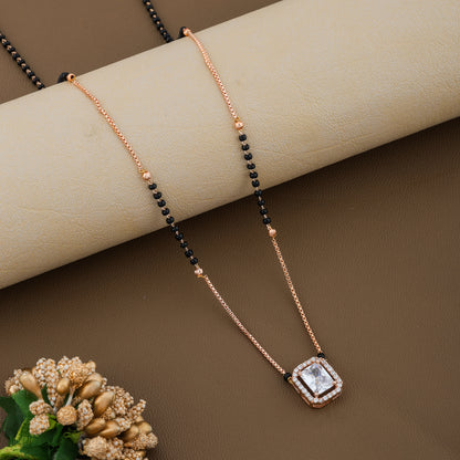 Layered Rosegold Plated Mangalsutra