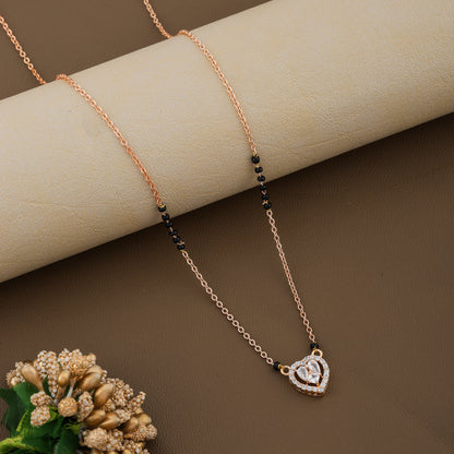 Delora Rosegold Plated Mangalsutra