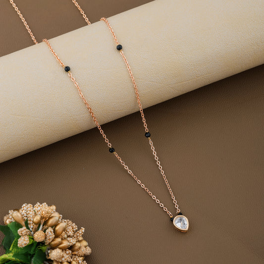 Kasturi Rosegold Plated Mangalsutra