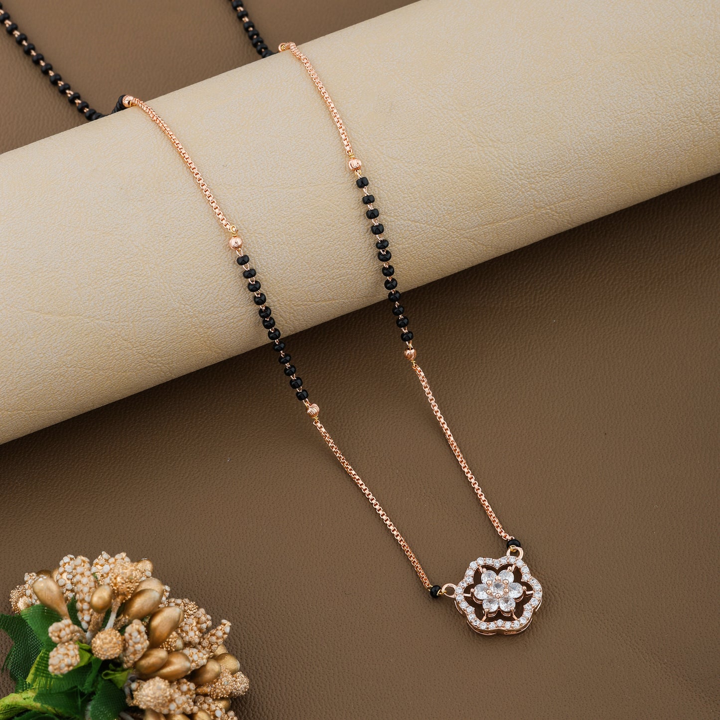 Falcon Rosegold Plated Mangalsutra