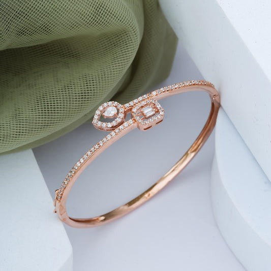 Marka Solitaire Rosegold Plated Bracelet