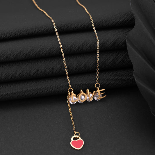 Evol Diamond Gold Necklace