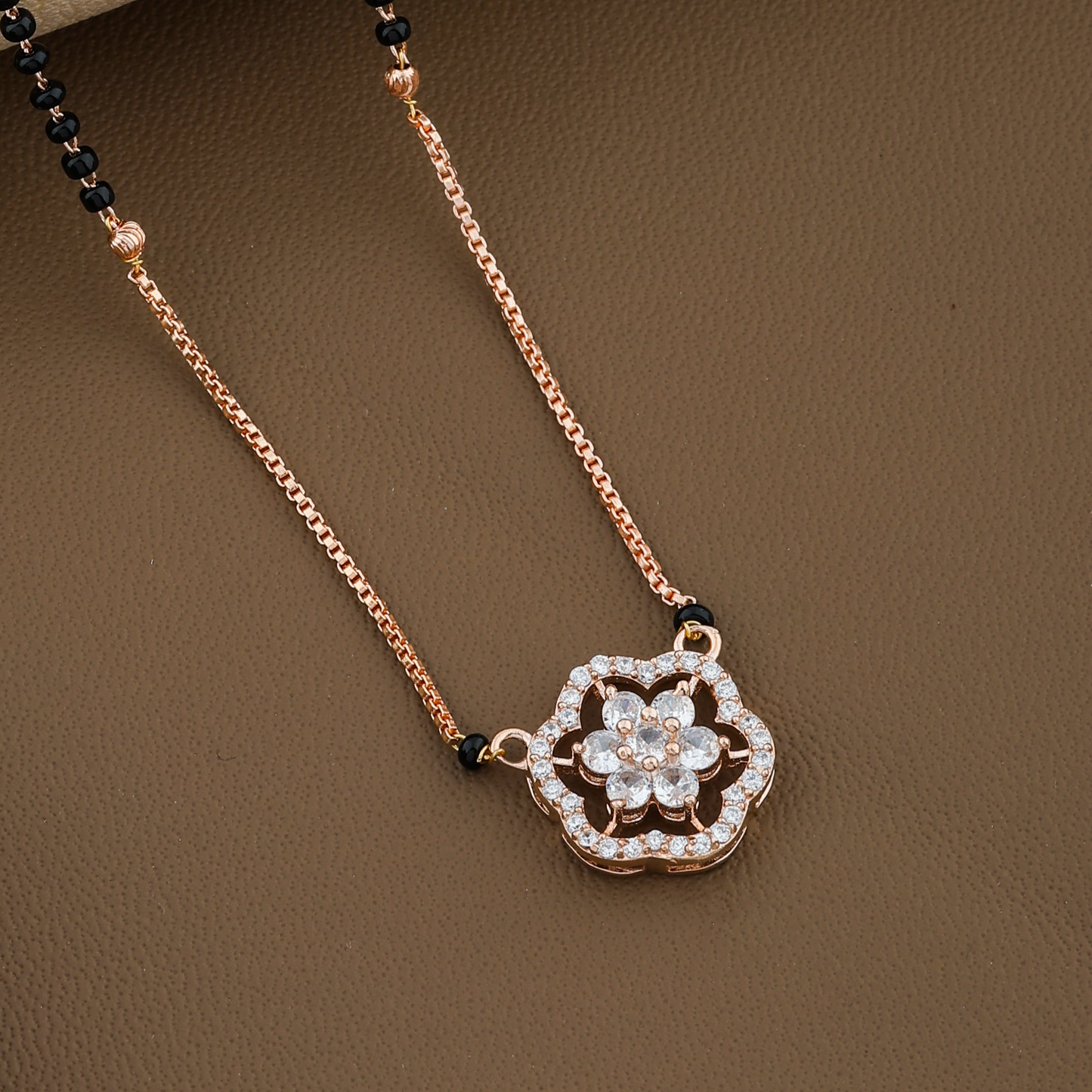 Falcon Rosegold Plated Mangalsutra