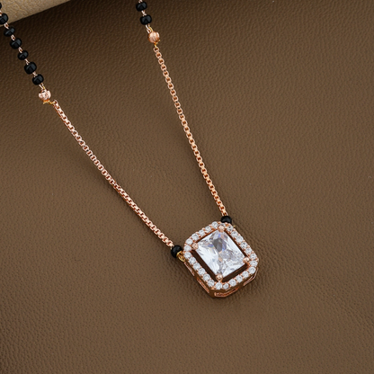 Layered Rosegold Plated Mangalsutra