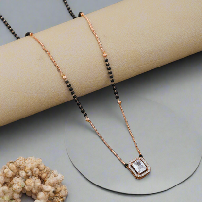 Layered Rosegold Plated Mangalsutra