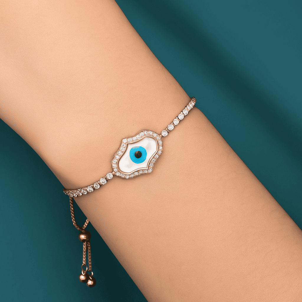 Lauren Eye Rosegold Plated Bracelet