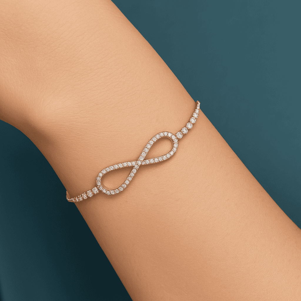 Amelia Rosegold Plated Bracelet