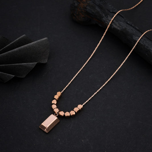 Hyni Rosegold Plated Necklace