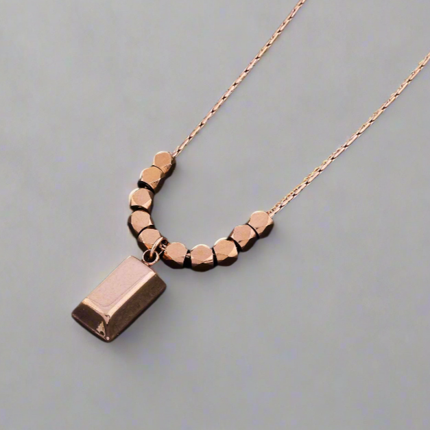 Hyni Rosegold Plated Necklace