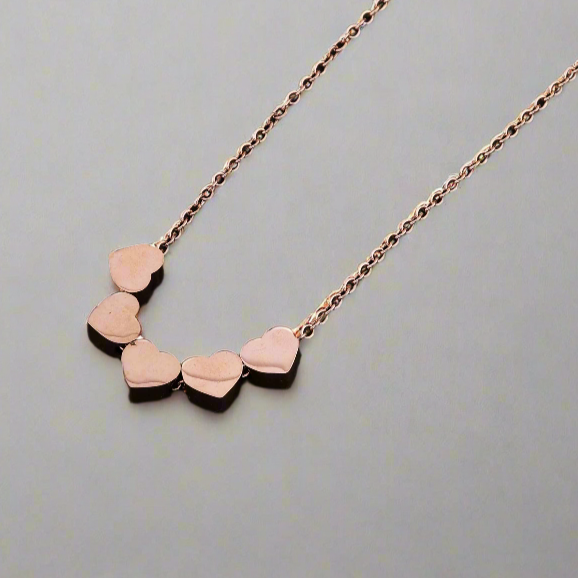 Aiko Rosegold Plated Necklace