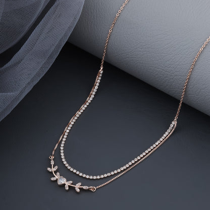 Wisha Heart Rosegold Plated Choker