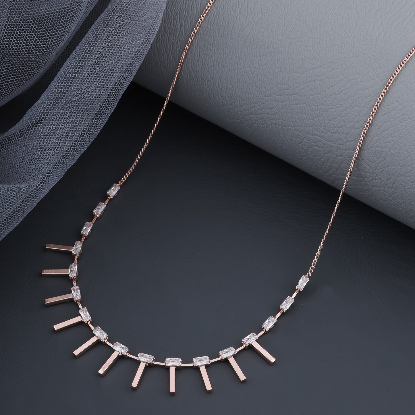 Ingrid Rosegold Plated Choker