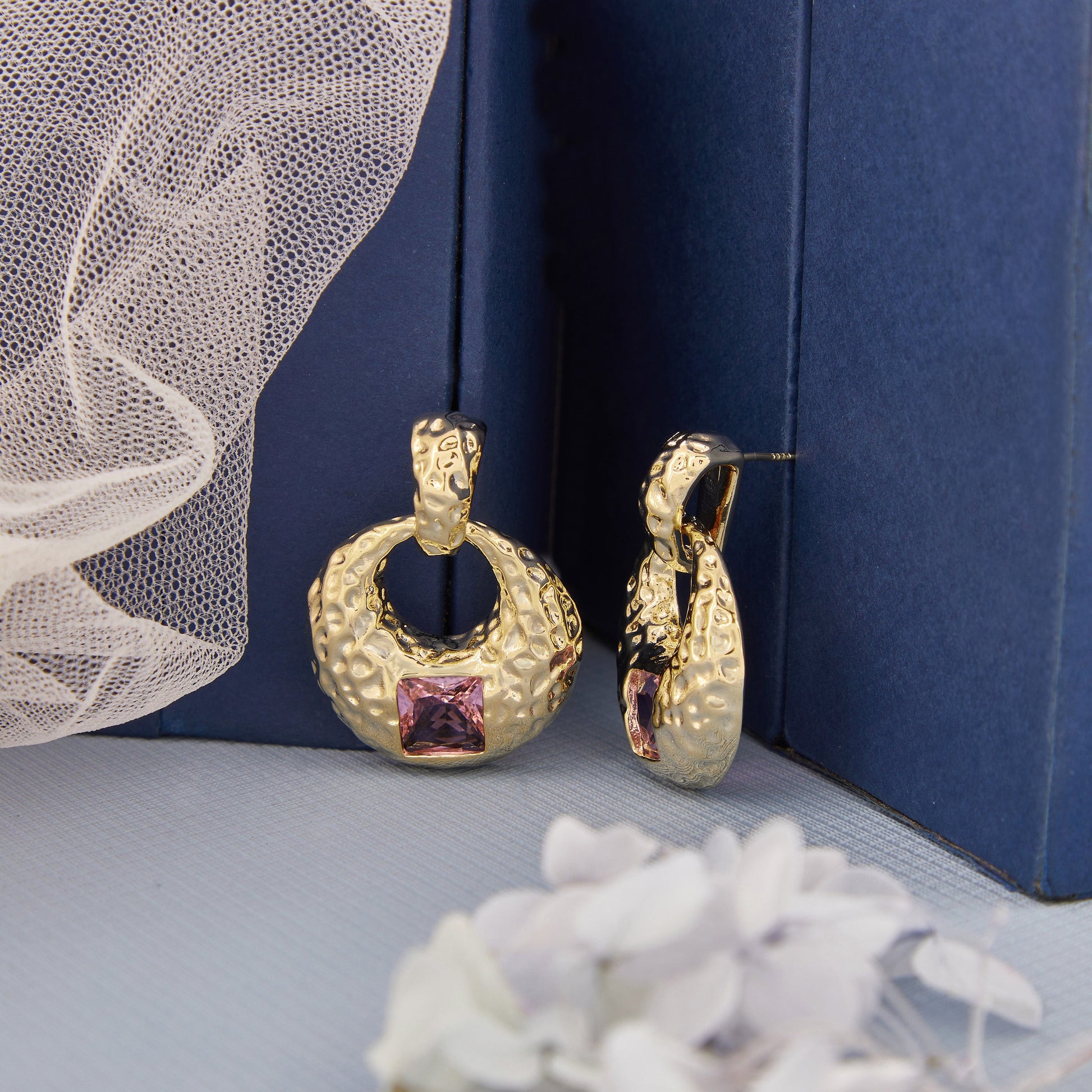 Gold Plated Luxuries Earrings