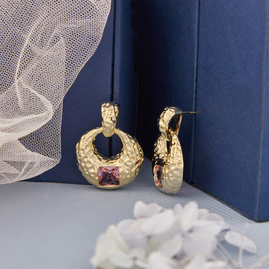 Gold Plated Luxuries Earrings