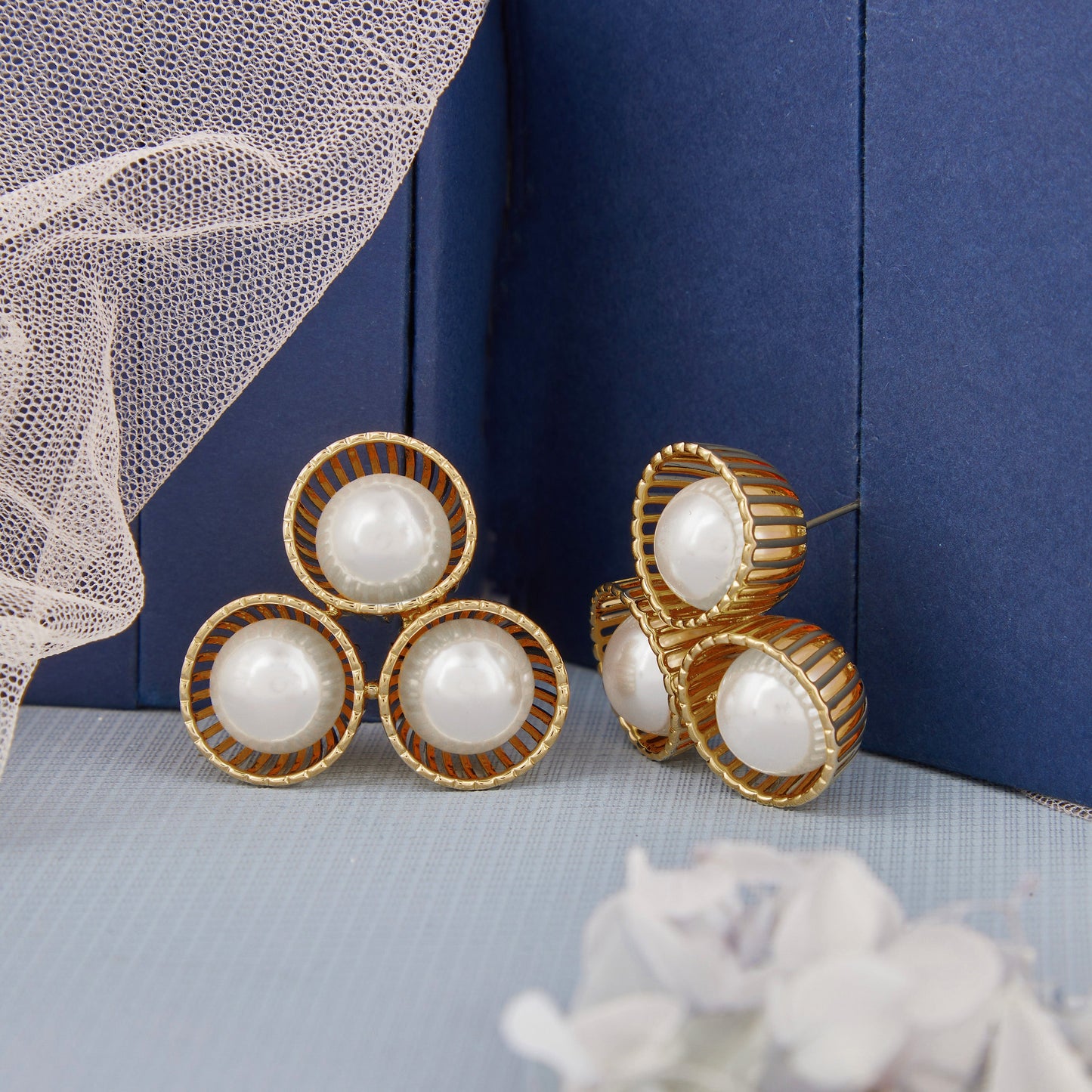 Gold Plated Luxuries Earrings