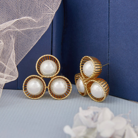 Gold Plated Luxuries Earrings