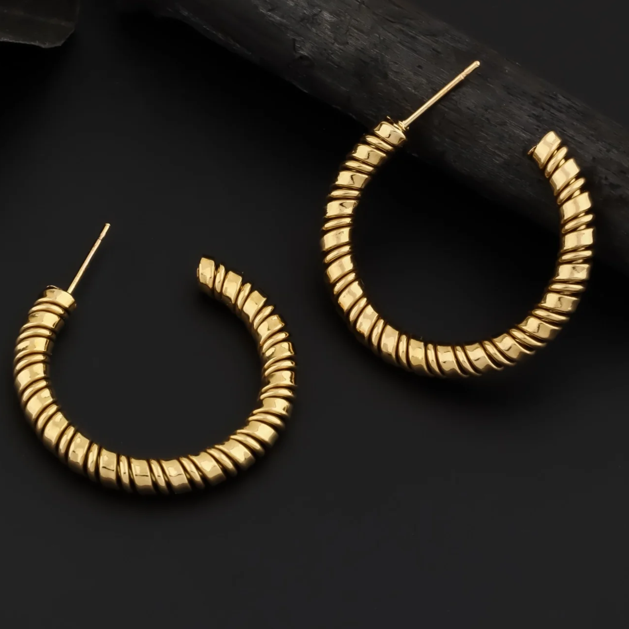 Fulvia Gold Plated Earrings
