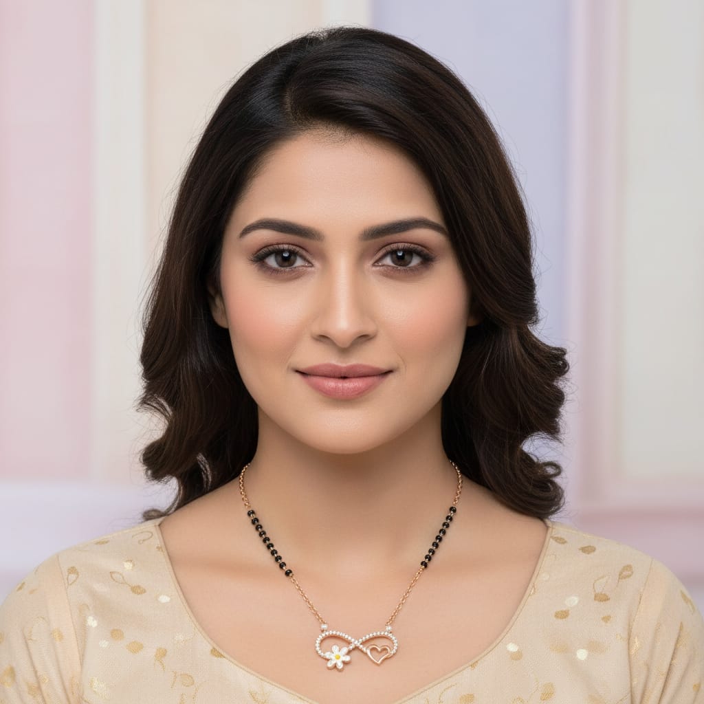 Neer Rosegold Plated Mangalsutra