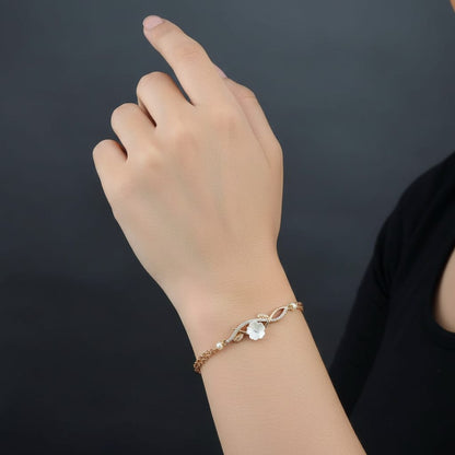 Gracie Rosegold Plated Bracelet